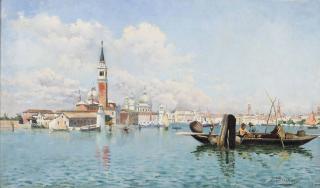 Francois Brunery - Fishing on the Venetian lagoon