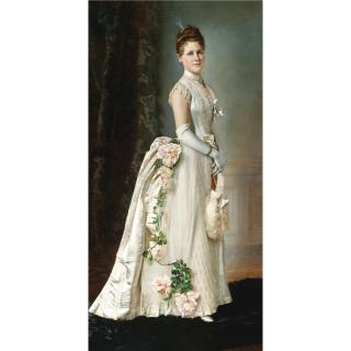 François Brunery - Portrait Of An Elegant Lady