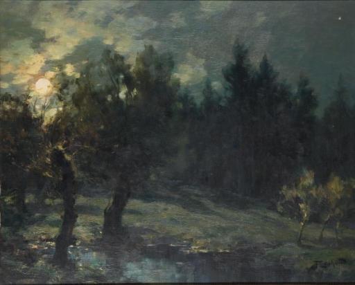 Francois-Charles Cachoud - Paysage nocturne