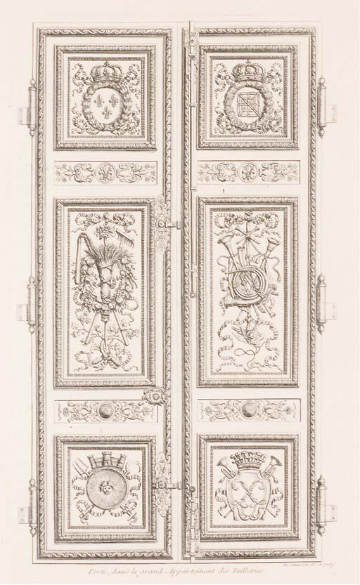 Francois Chauveau - Portes Des Appartements Des Tuileries Par F.Chauveau Petits Trumeaux de la Galerie D\'Apollon Par J.Bérain