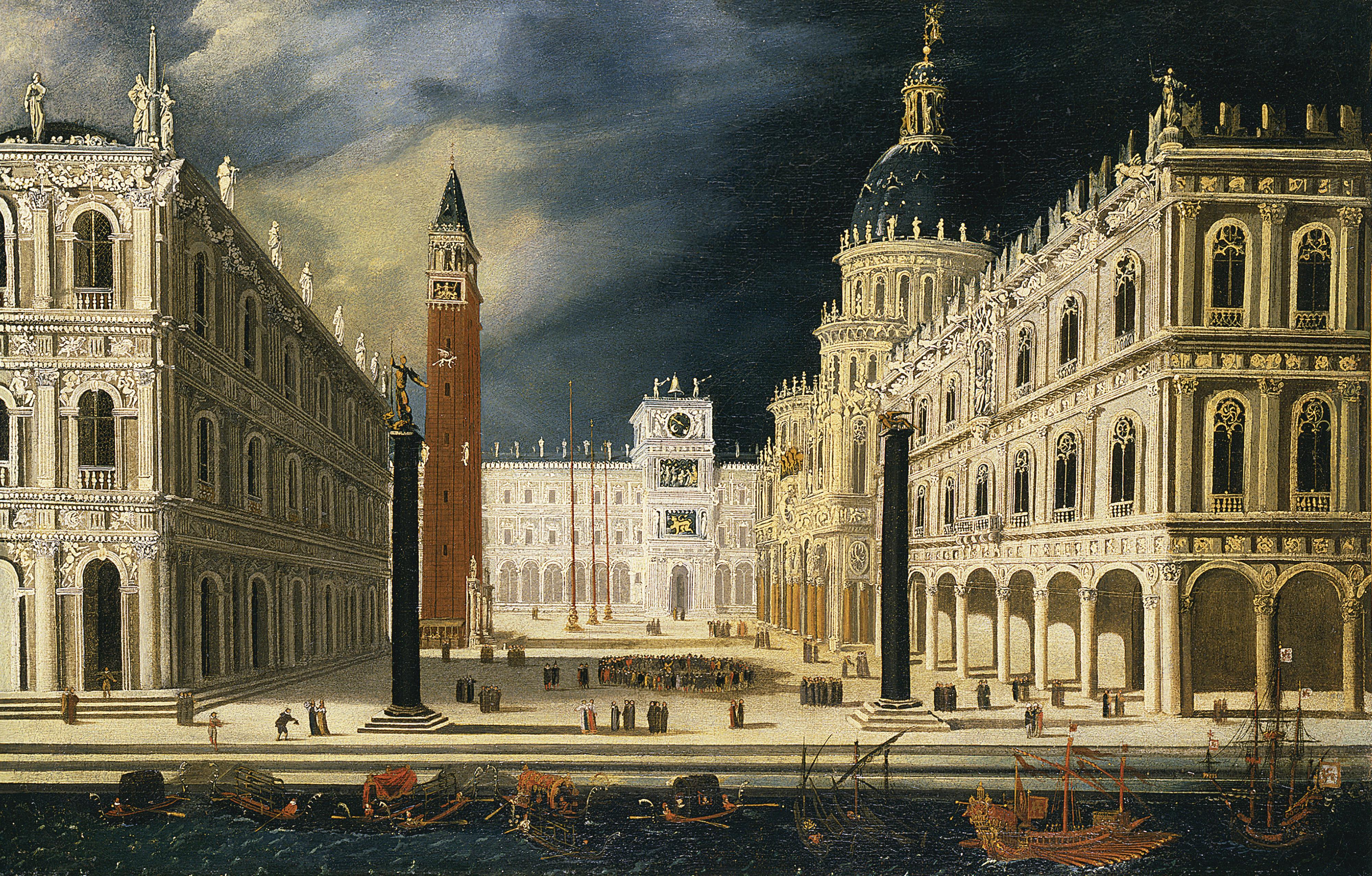 François De Nomé - Venice, A View Of San Marco From The Bacino