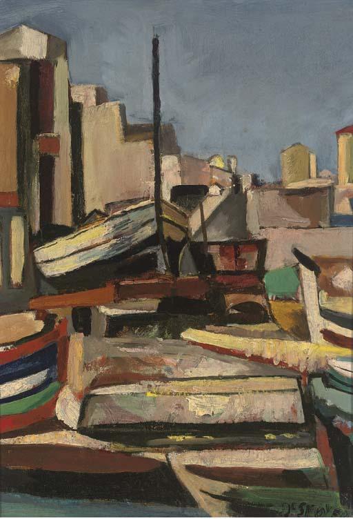 François Desnoyer - Bateaux En Cale Sèche, Marseille