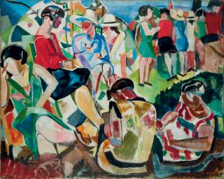 Francois Desnoyer - La fête à Montauban