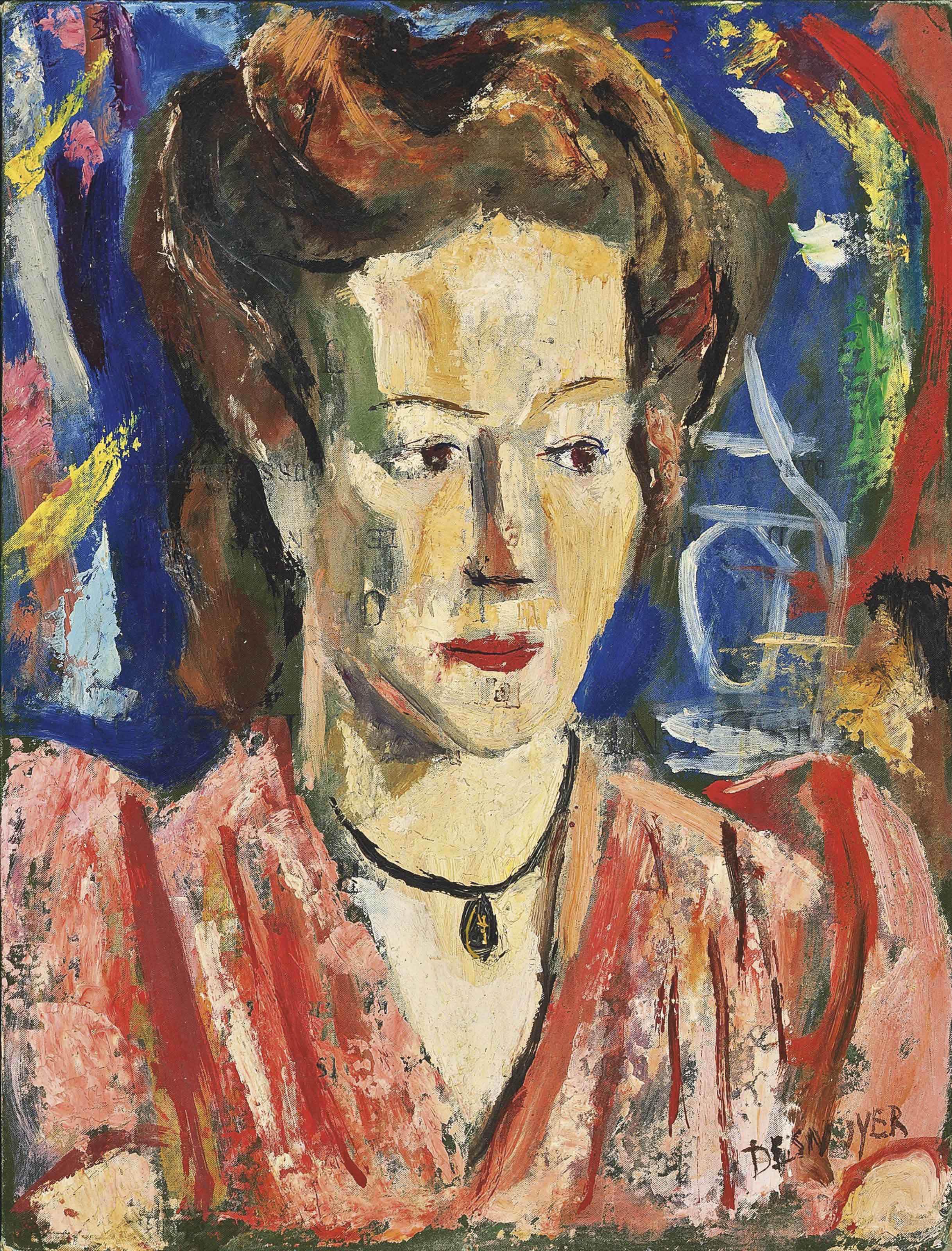 Francois Desnoyer - Portrait de femme