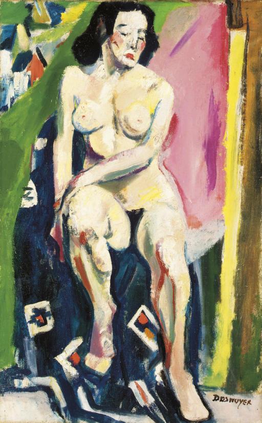 François Desnoyer - Vera dans l\'atelier