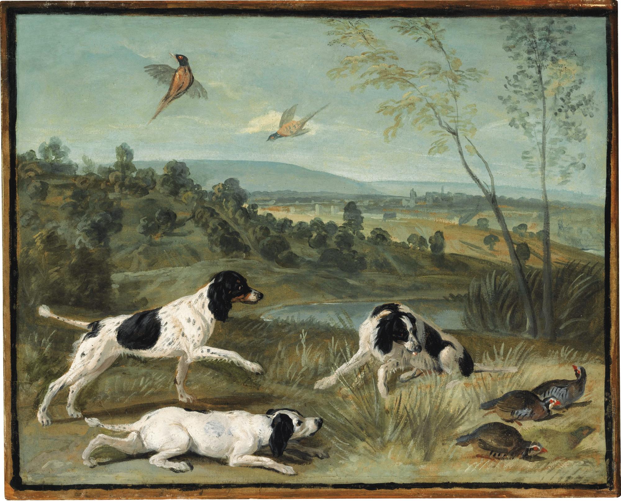 François Desportes - Bonne, Nonne Et Ponne, Chiennes De Louis Xiv