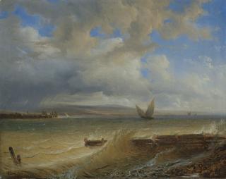 François Diday - La Tempête, 1838 The Storm, 1838