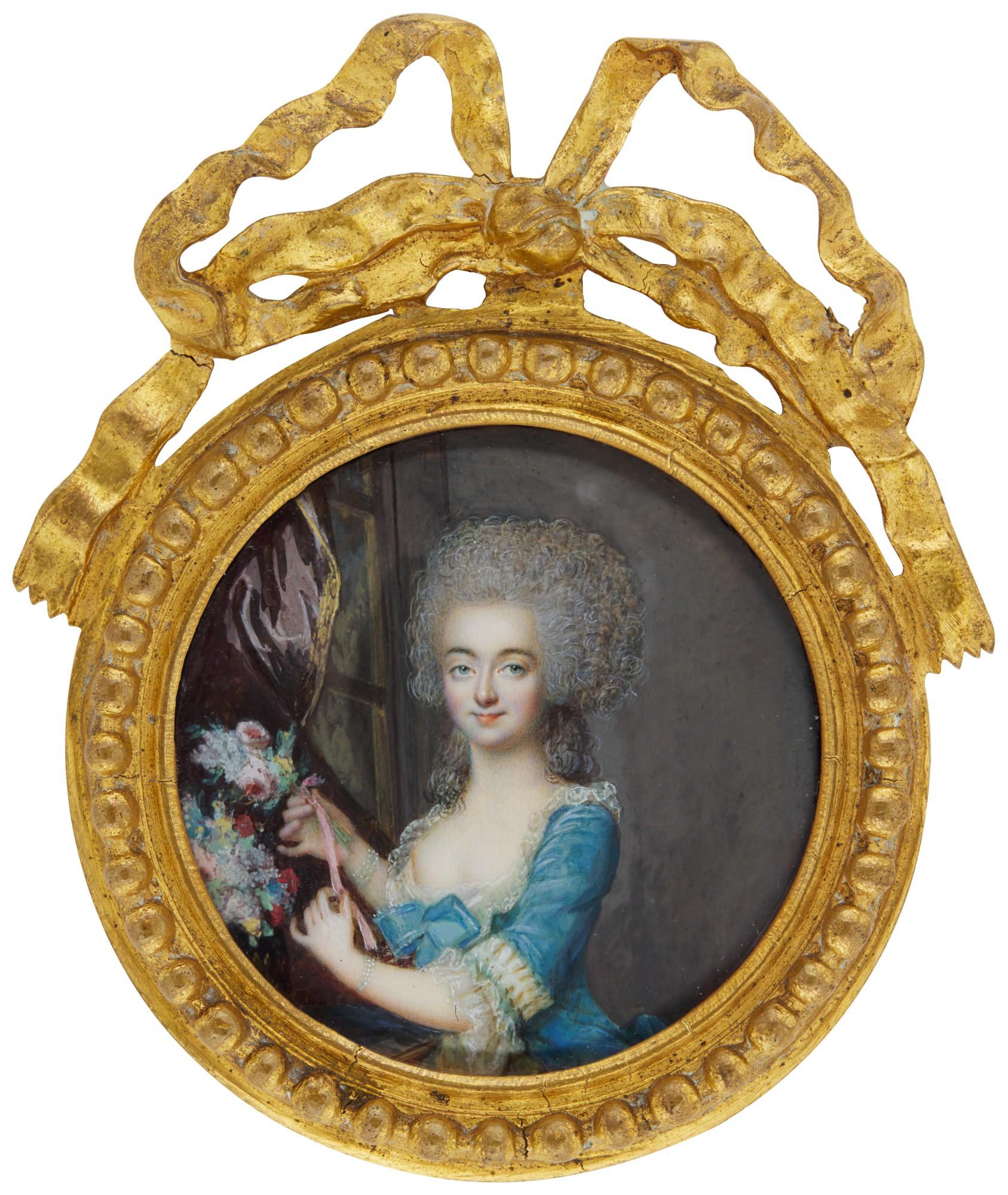 François Dumont - Portrait Of A Lady, Circa 1780