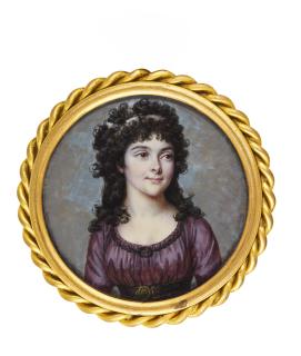 François Dumont - Portrait Of A Lady, Circa 1795