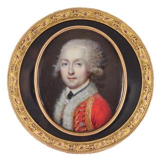 François Dumont - Portrait of the Marquis de Chastellier-Dumesnil (1752-1790), circa 1785