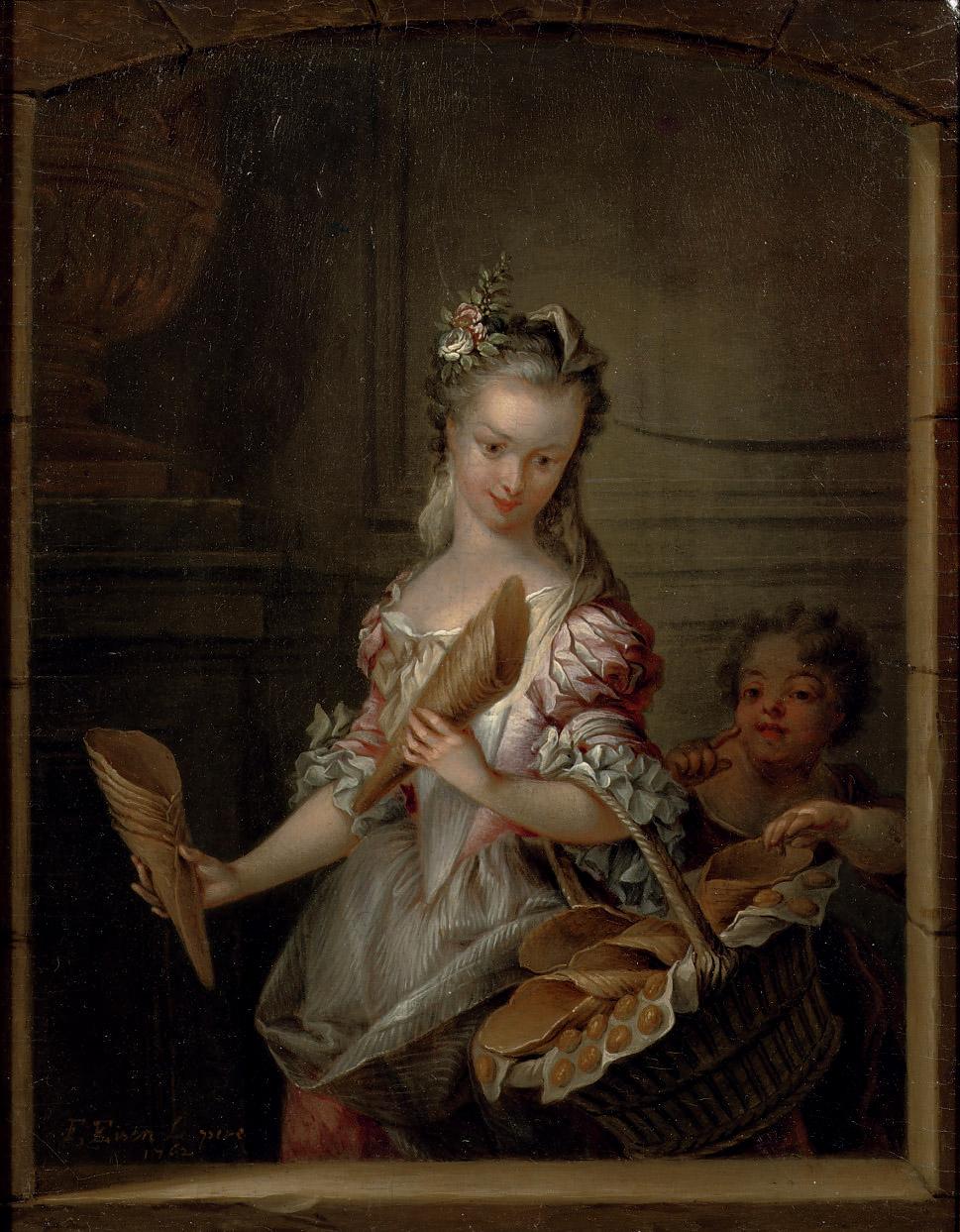 François Eisen - A young woman selling waffles
