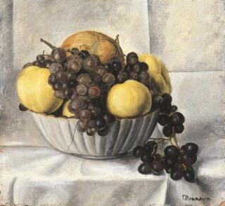 Francois Emile Barraud - Nature morte aux fruits