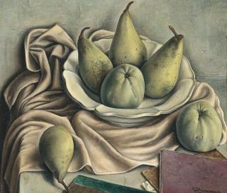 François Émile Barraud - Poires vertes. 1933.