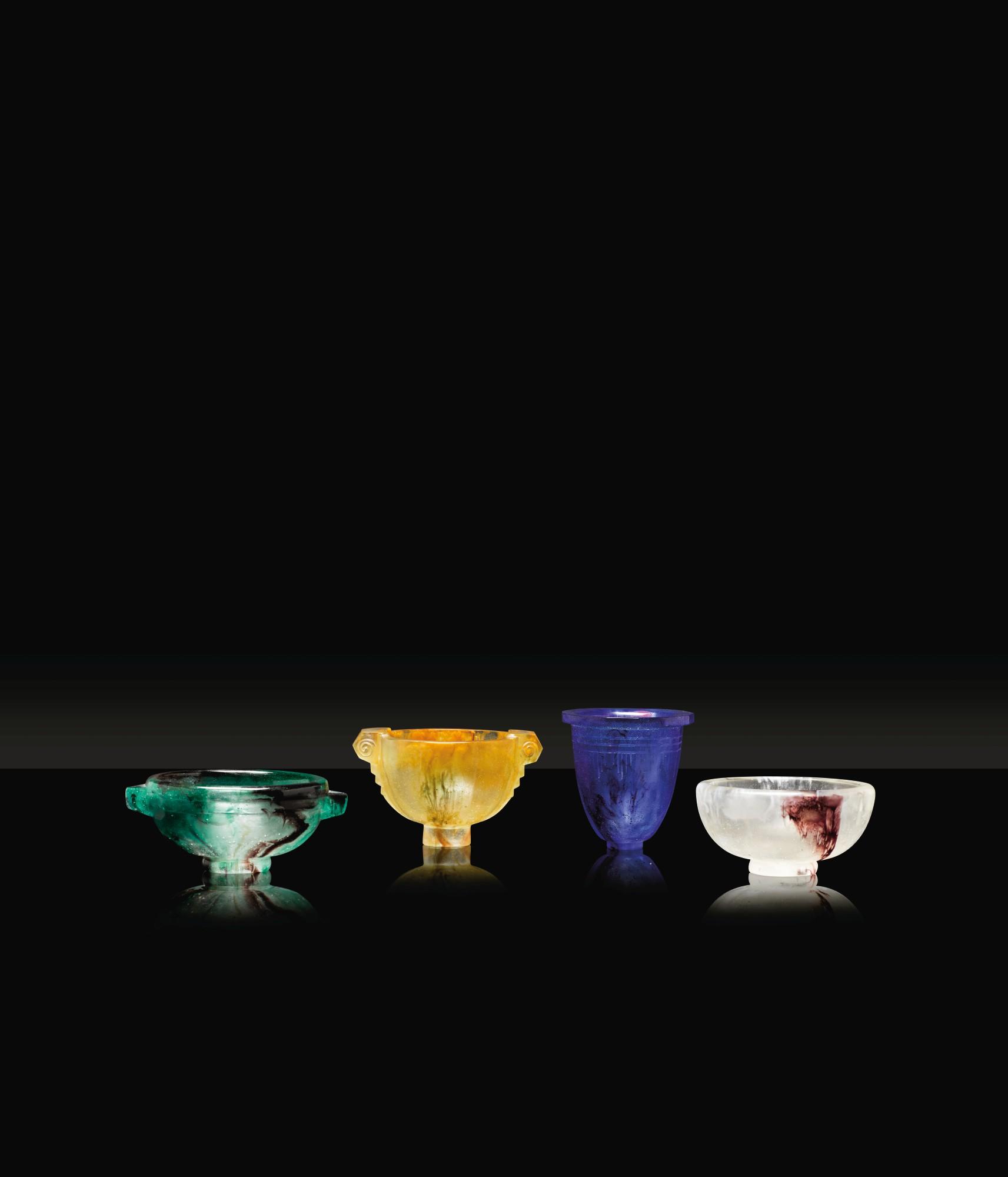 François-Émile Décorchemont - A Group Of Four Bowls [Ensemble De Quatre Coupes]