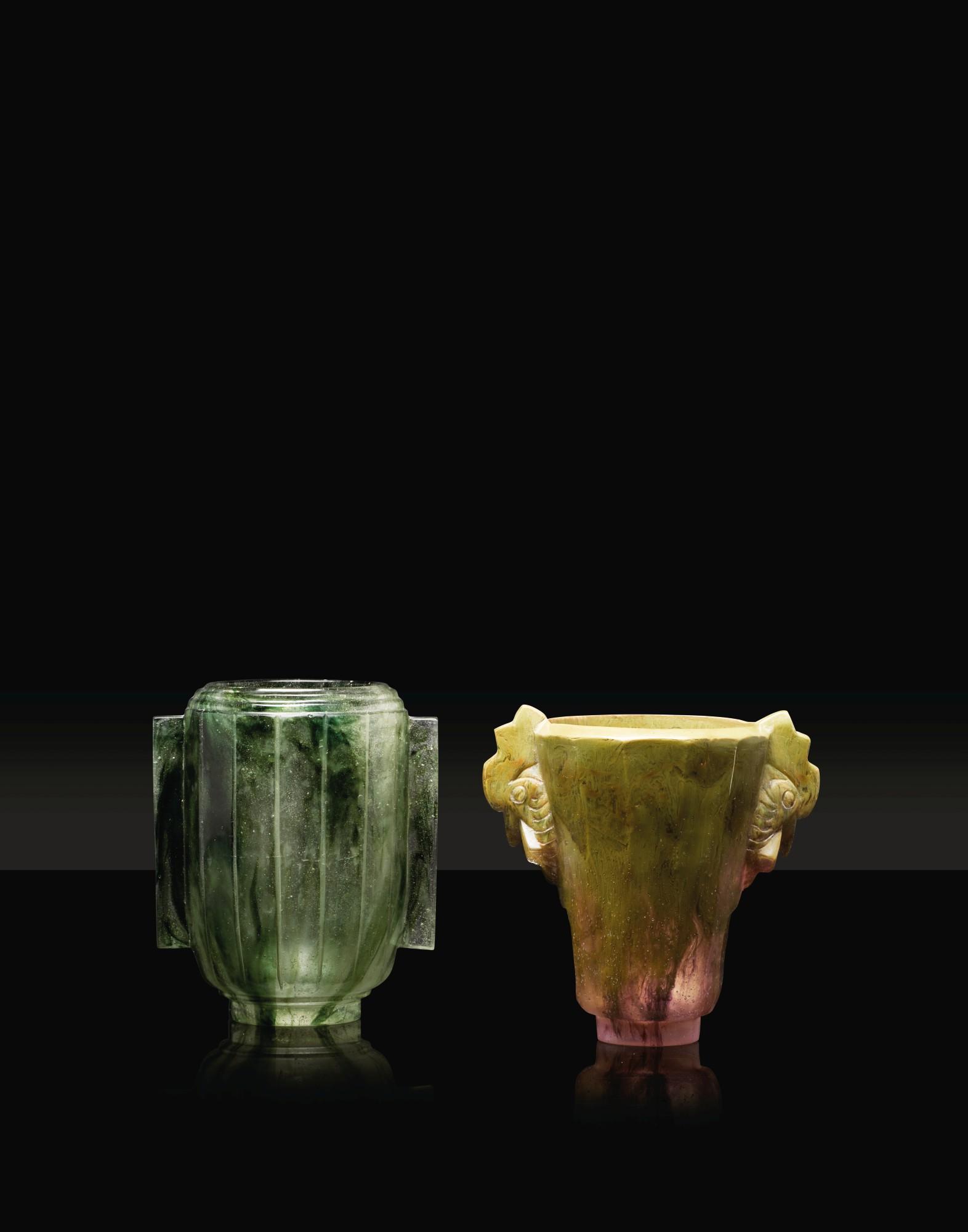 François-Émile Décorchemont - Two Vases [Deux Vases]