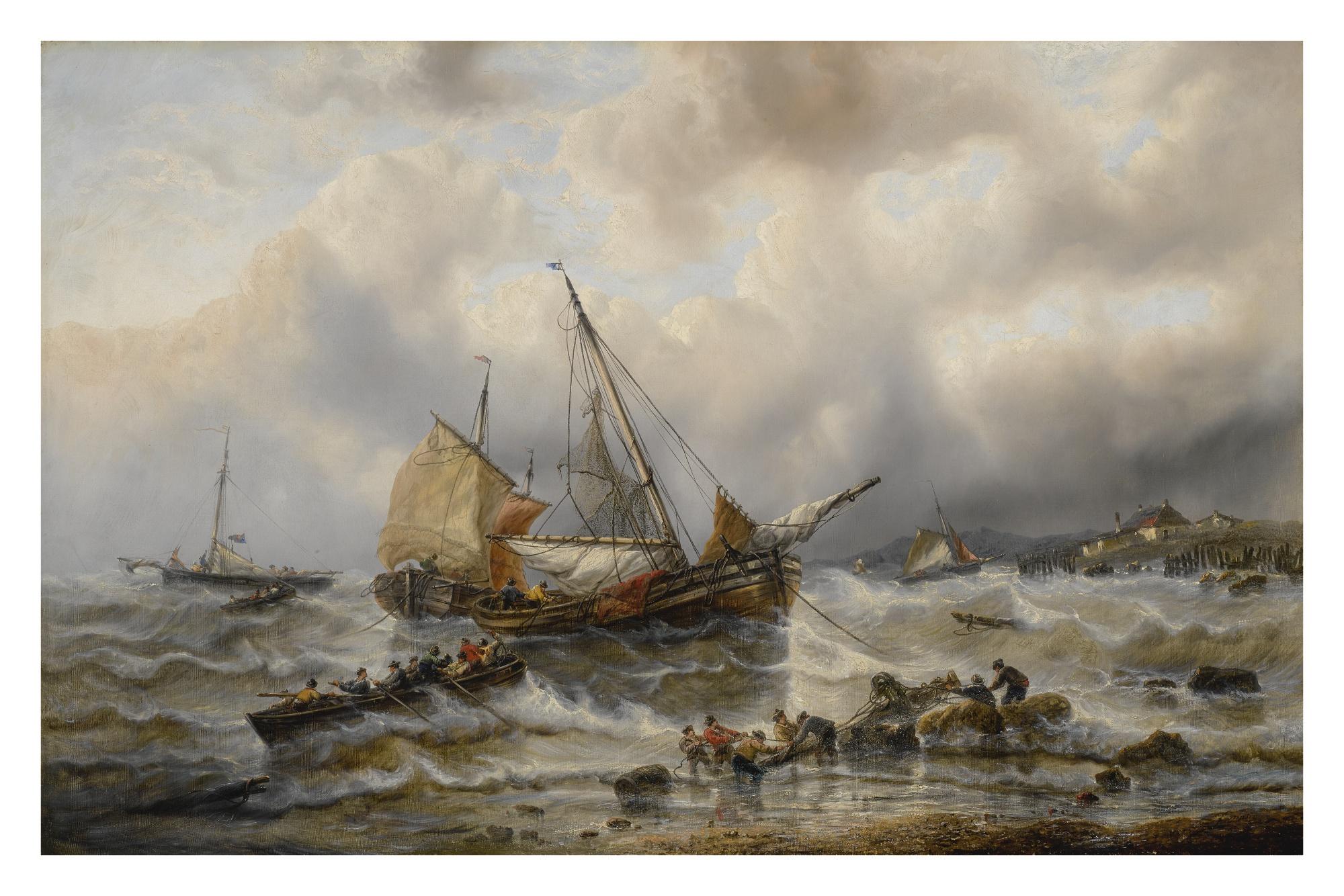 François Etienne Musin - Belgian The Shipwreck