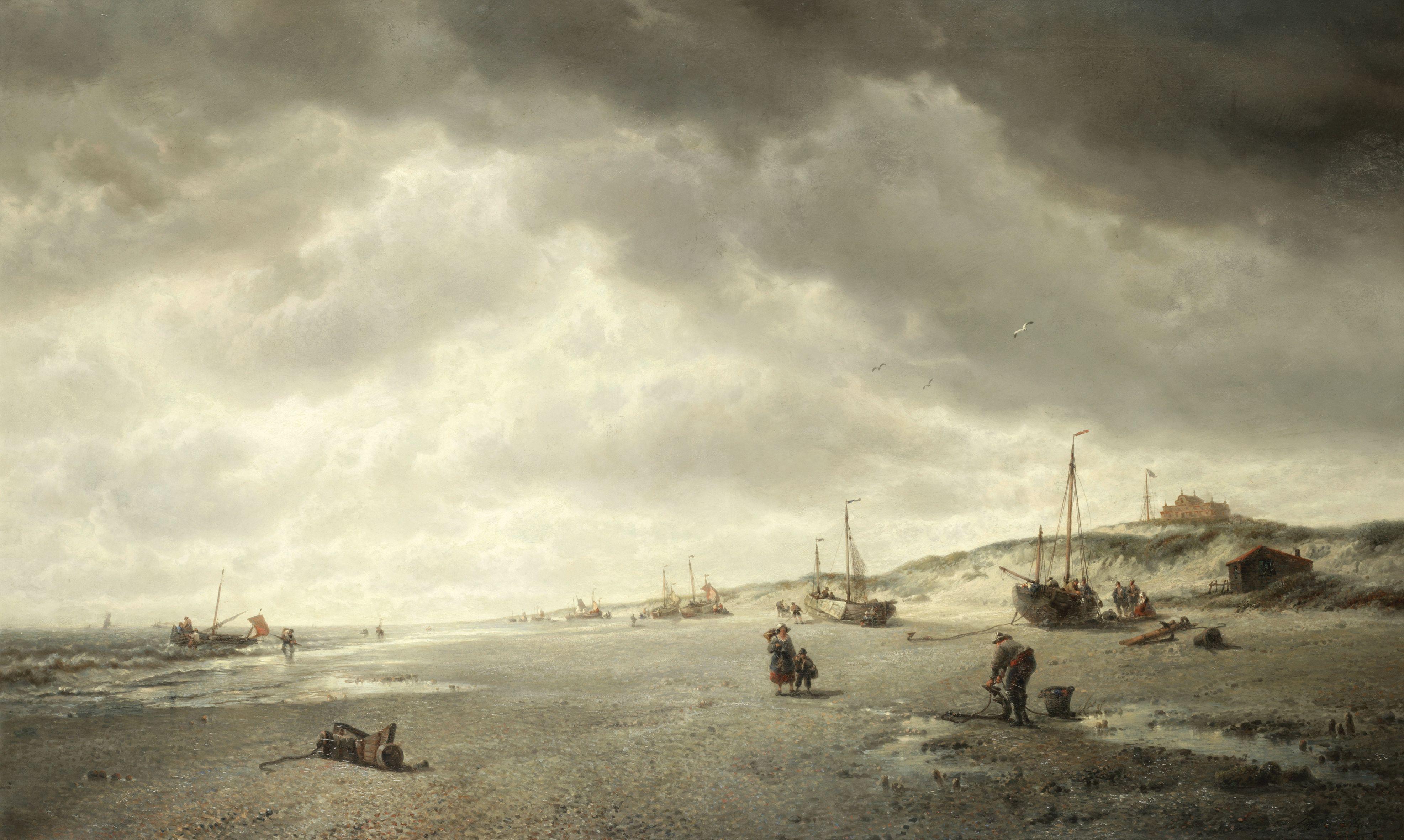 François-Étienne Musin - The Beach At Nieuport On The Flemish Coast