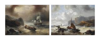 François Etienne Musin - The castaway\'s salvation; and Salvaging the wreckage