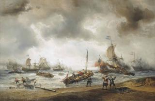 François-Étienne Musin - The Closing Stages Of One Of The Battles In The Anglo-Dutch Wars