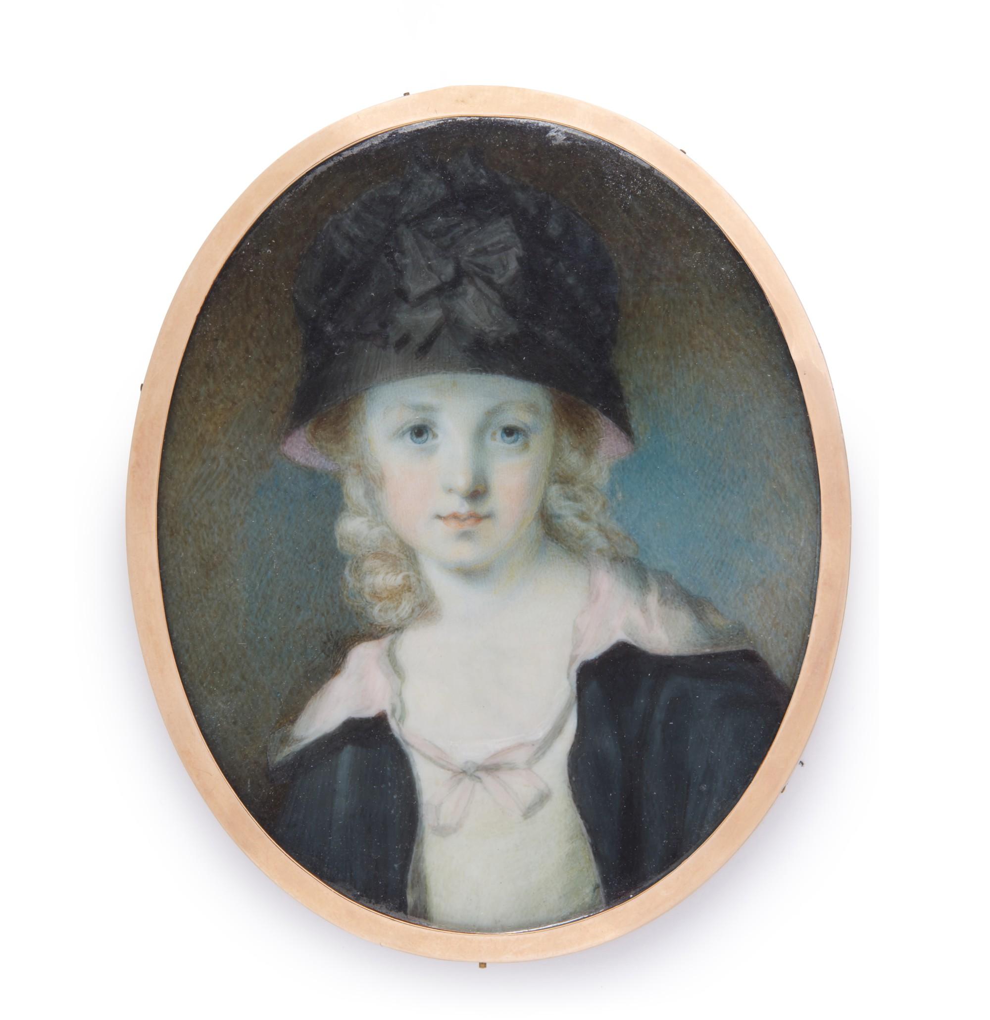 François Ferrière - Portrait Of Mrs Hickford Burr, Née Scobell, Circa 1795