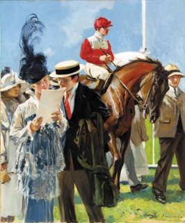 Francois Flameng - Aux Courses