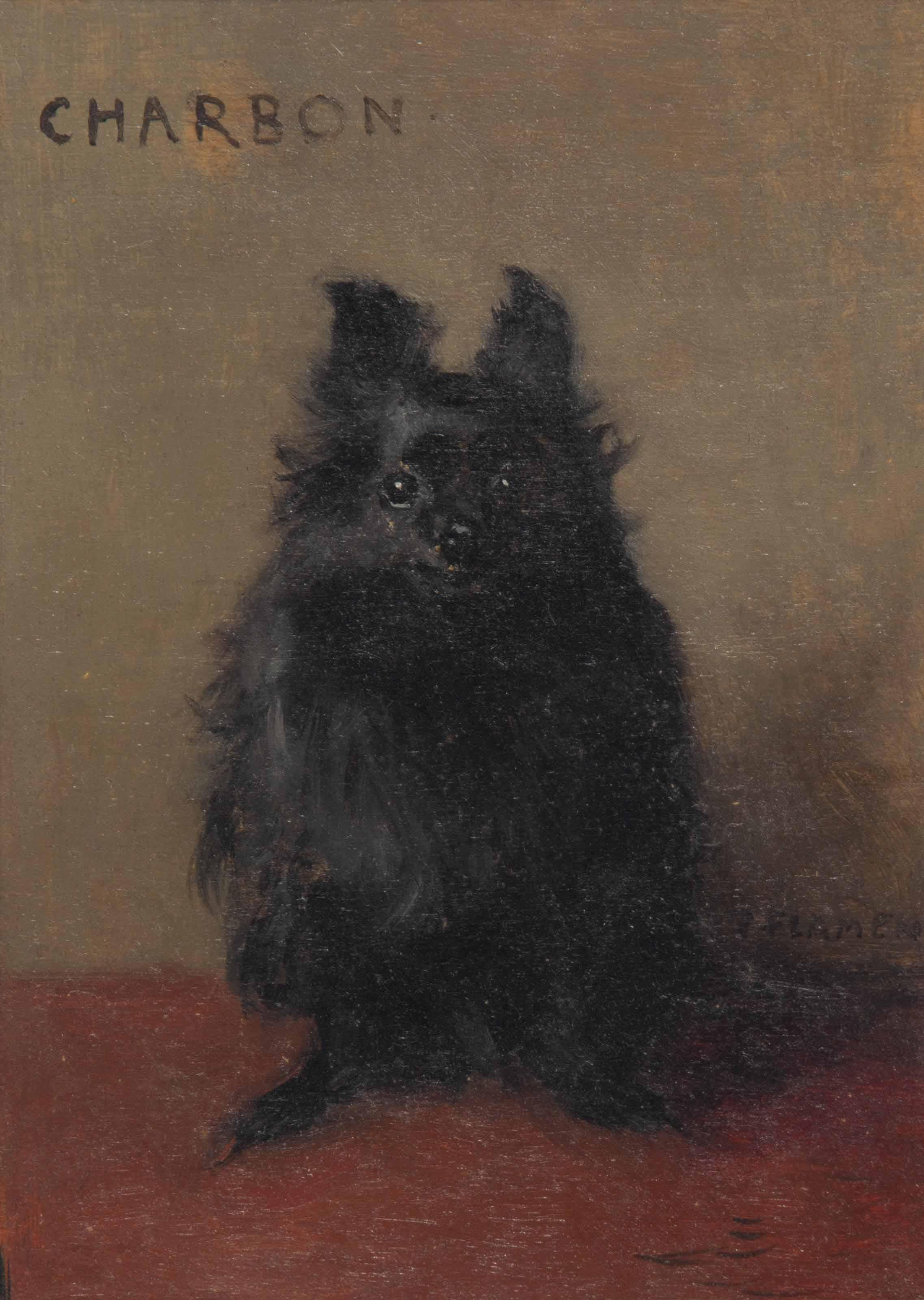 François Flameng - \'Charbon\': Portrait Of A Dog
