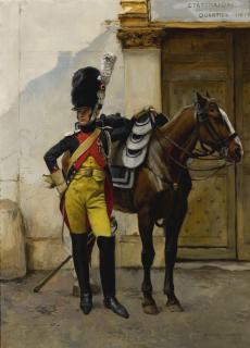 François Flameng - French an Elite Soldier Of The Imperial Guard