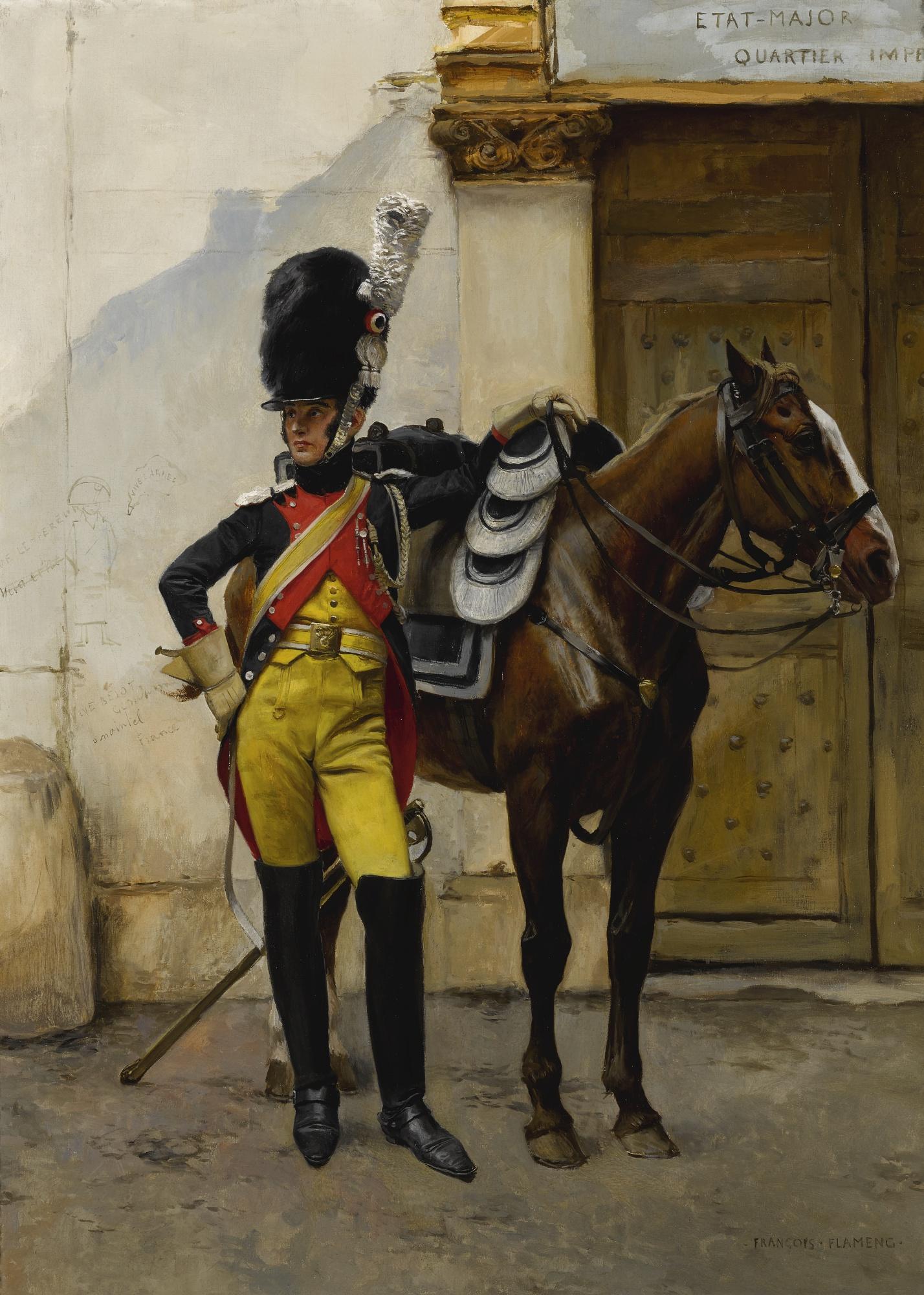 François Flameng - French an Elite Soldier Of The Imperial Guard