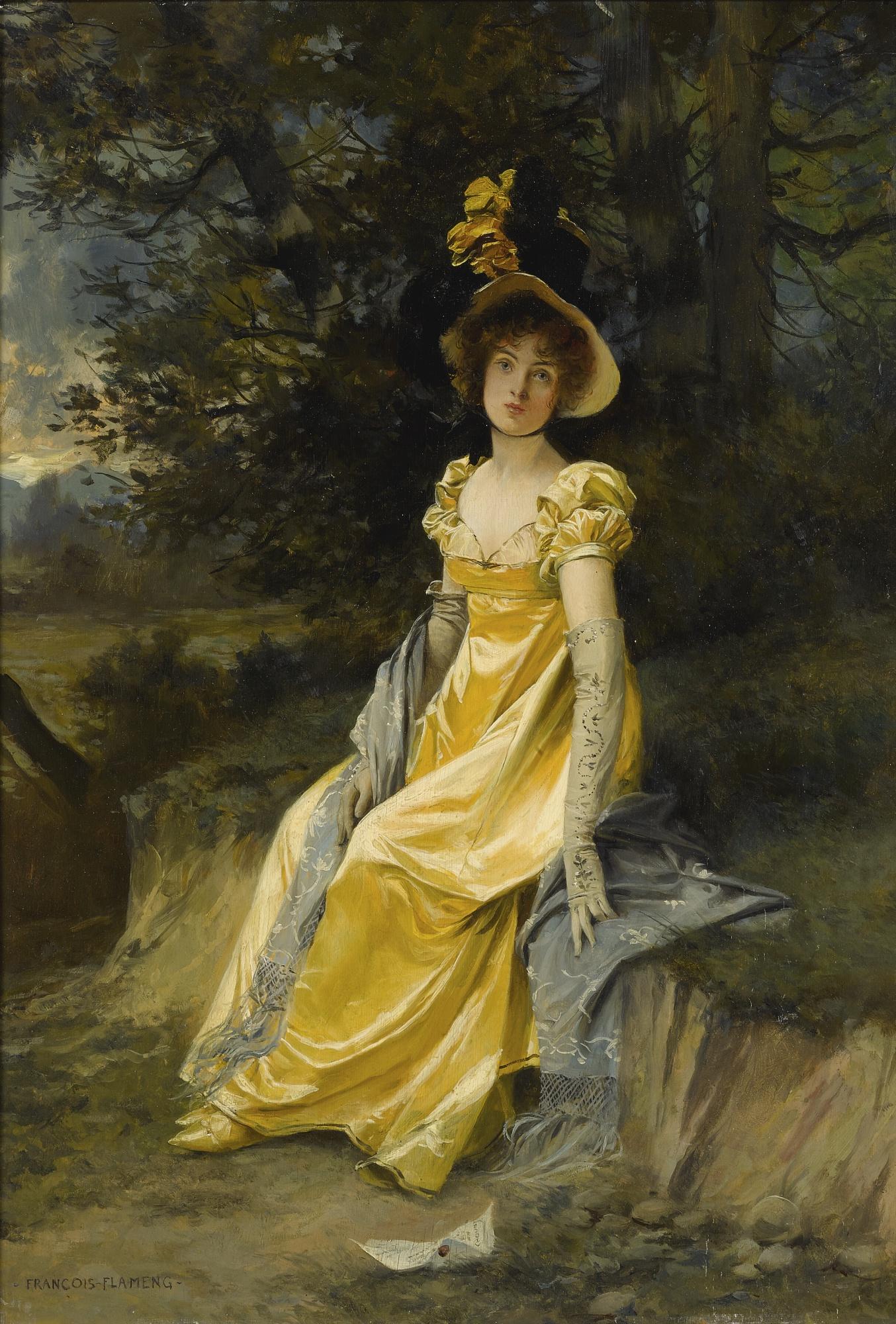 François Flameng - French waiting 