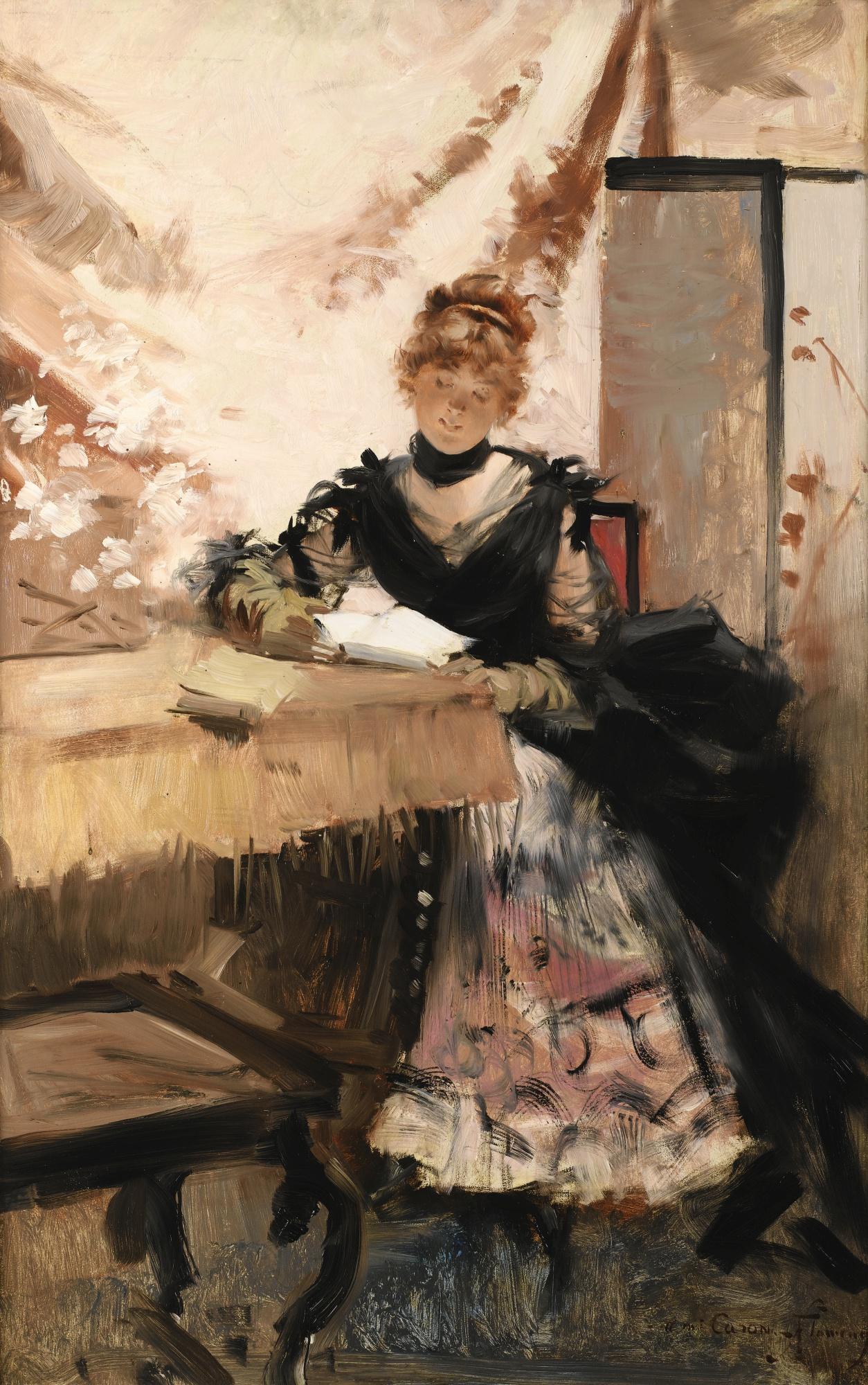 François Flameng - La Lettre