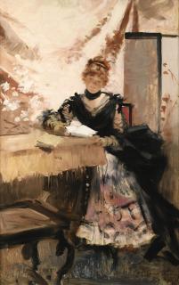 François Flameng - La Lettre