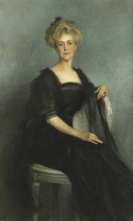 François Flameng - Portrait Of Mrs. William K. Vanderbilt