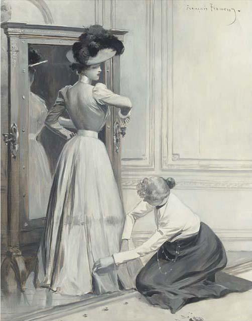 Francois Flameng - The Finishing Touches