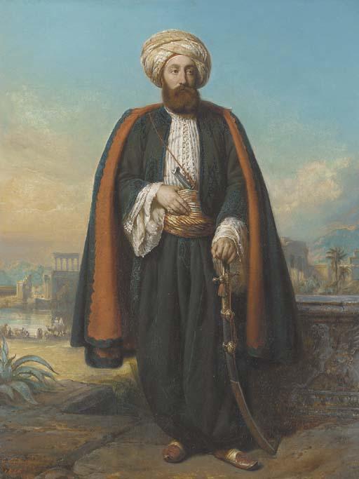 François Gabriel Guillaume Lepaulle - Colonel George Fergusson Henry, Honorary Bey at the Sultan\'s Court