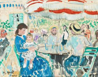 Francois Gall - At the café, Paris