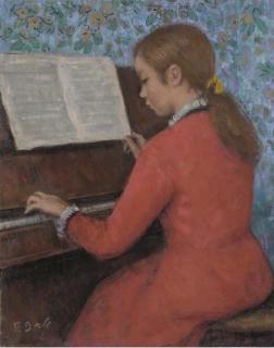 François Gall - Babette au piano, la fille de l\'artiste