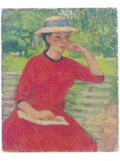 François Gall - Girl In A Red Dress