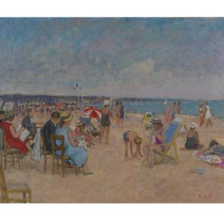 François Gall - La Famille Gall Sur La Plage De Trouville