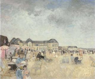 François Gall - La plage à Trouville