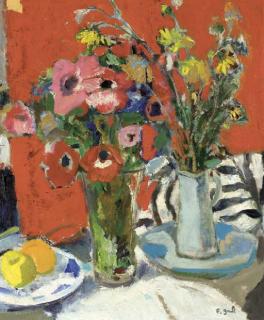 Francois Gall - Nature morte avec deux vase