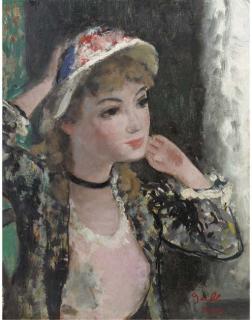 François Gall - Portrait of the artist\'s wife \'Eugénie\'