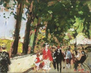 François Gall - Promenade, Quai de la Seine à Paris