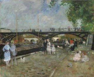 François Gall - Promenade sous le Pont des Arts, Paris