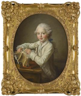 François Hubert Drouais - Portrait Of The Marquis De Briges, Aged Seven