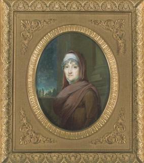 Francois Huet Dit Villiers-Huet - Portrait de Marie Laetizia Bonaparte, Dite \'Madame Mère\' (1750-1836)