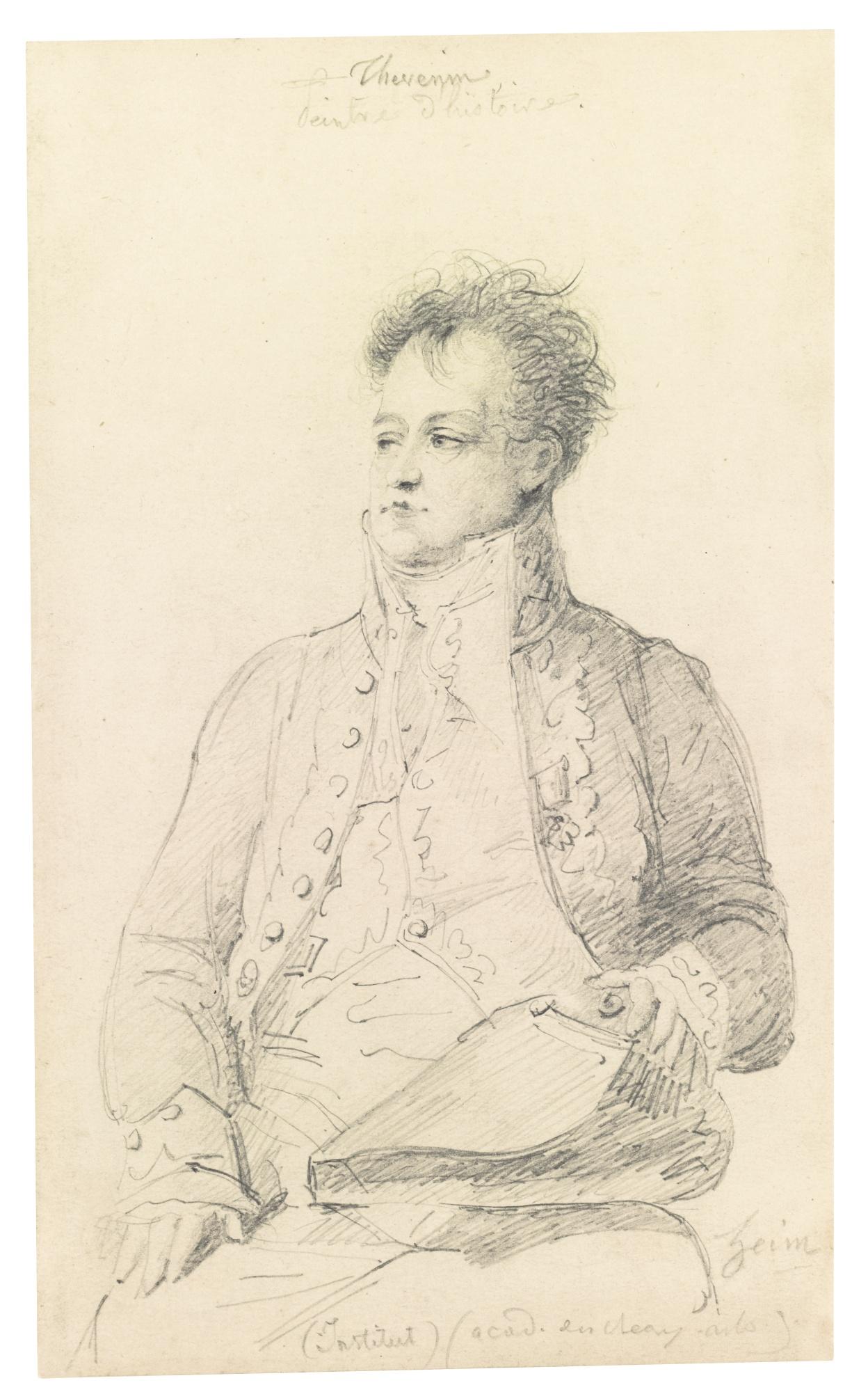 François-Joseph Heim - Portrait Of The Painter Charles Thévenin