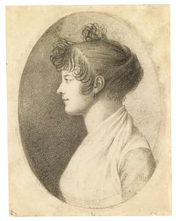 François-Joseph Heim - Profile Portrait Of A Woman