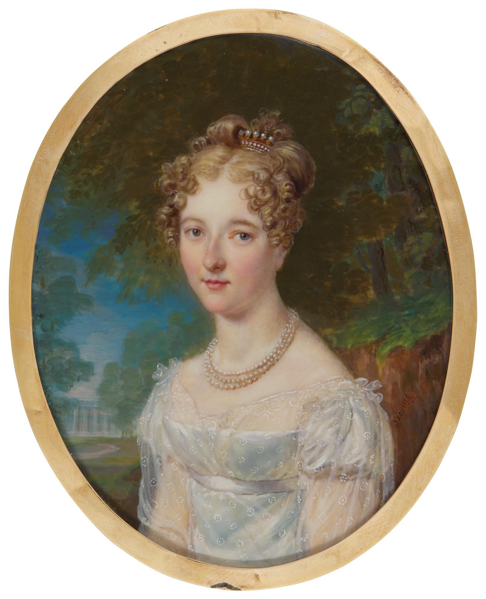 François Joseph Juste Sieurac - Portrait Of A Lady, Circa 1815