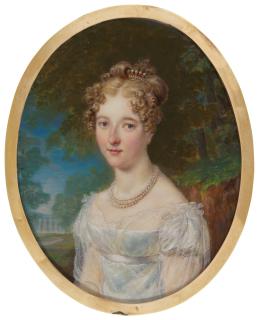 François Joseph Juste Sieurac - Portrait Of A Lady, Circa 1815