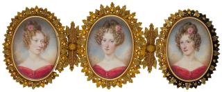 François Joseph Juste Sieurac - Portraits Of Charlotte, Elizabeth And Ann Storer